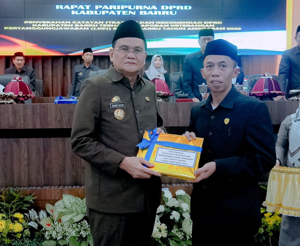 Bupati Barru terima Catatan Strategis dan Rekomendasi LKPJ Tahun 2023