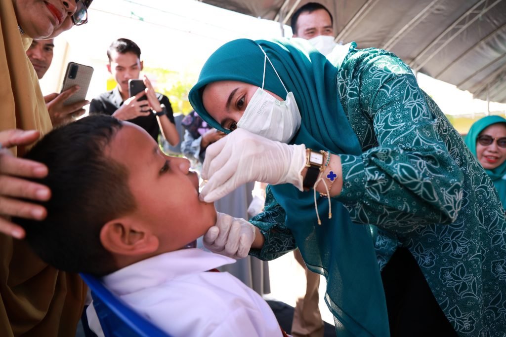 Plt. Ketua TP PKK Kab.Barru Hadiri Pencanangan PIN Polio Tahun 2024 Tingkat Kab. Barru