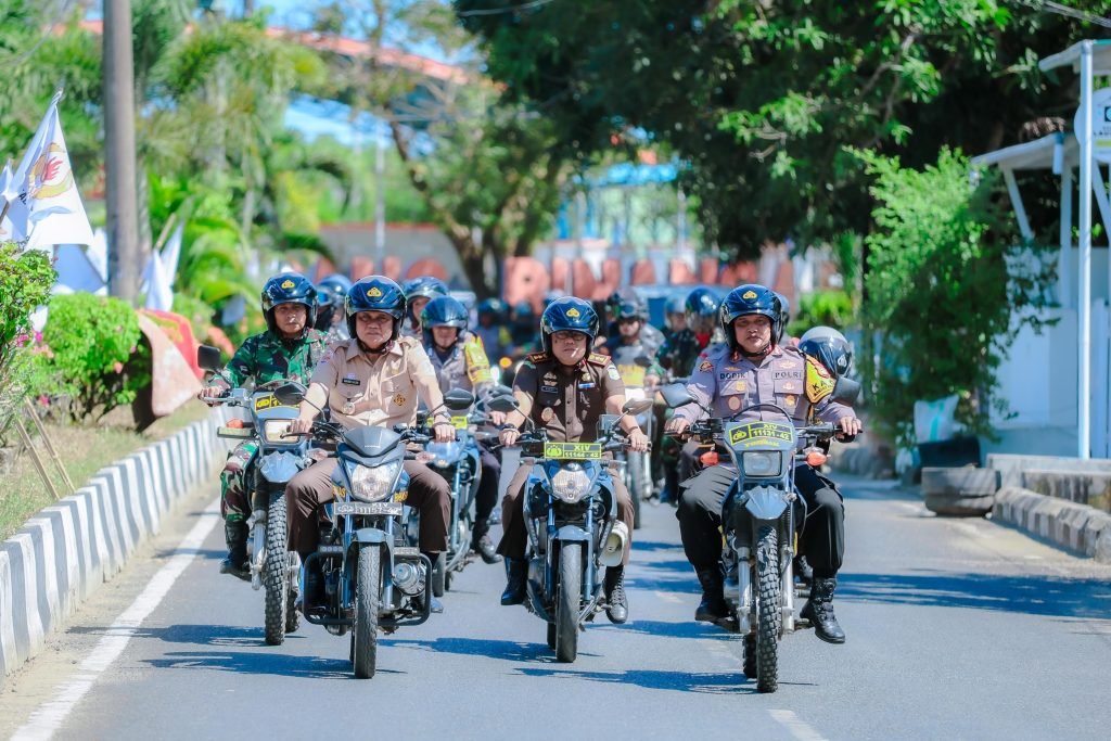 Operasi Mantap Praja Pallawa, Bupati Barru Ikut serta Show Of Force Polres Barru