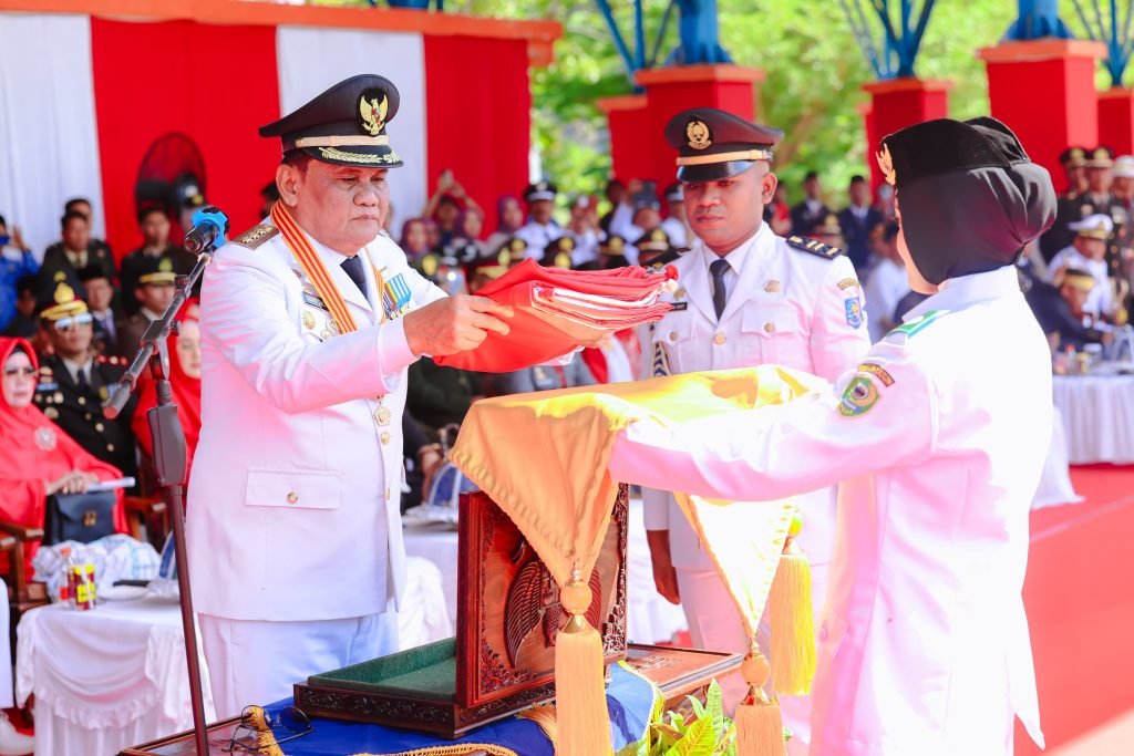 Upacara Peringatan Detik-Detik Proklamasi HUT RI Ke-79 Tingkat Kab. Barru Sukses