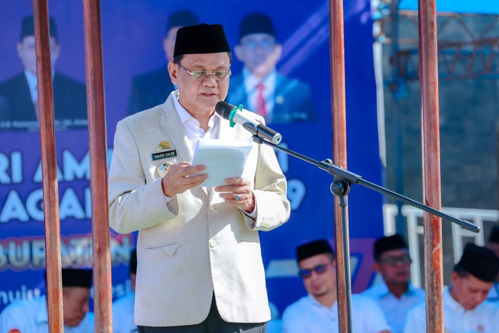 Bupati Barru Pimpin Upacara HAB Ke-79 Tahun 2025 Tingat Kab. Barru