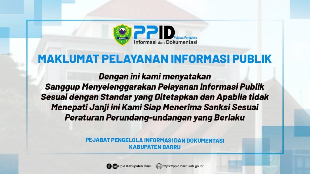 Maklumat Pelayanan Informasi Publik