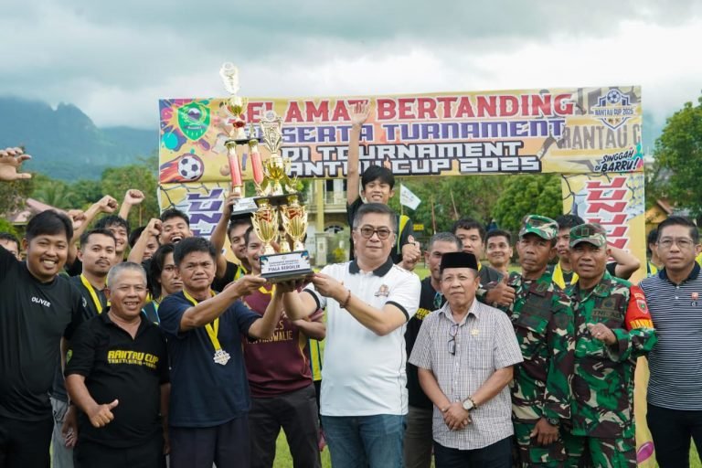 Semangat Kebersamaan di Rantau Cup: Wabup Abustan Tutup Turnamen Sepak Bola 2025
